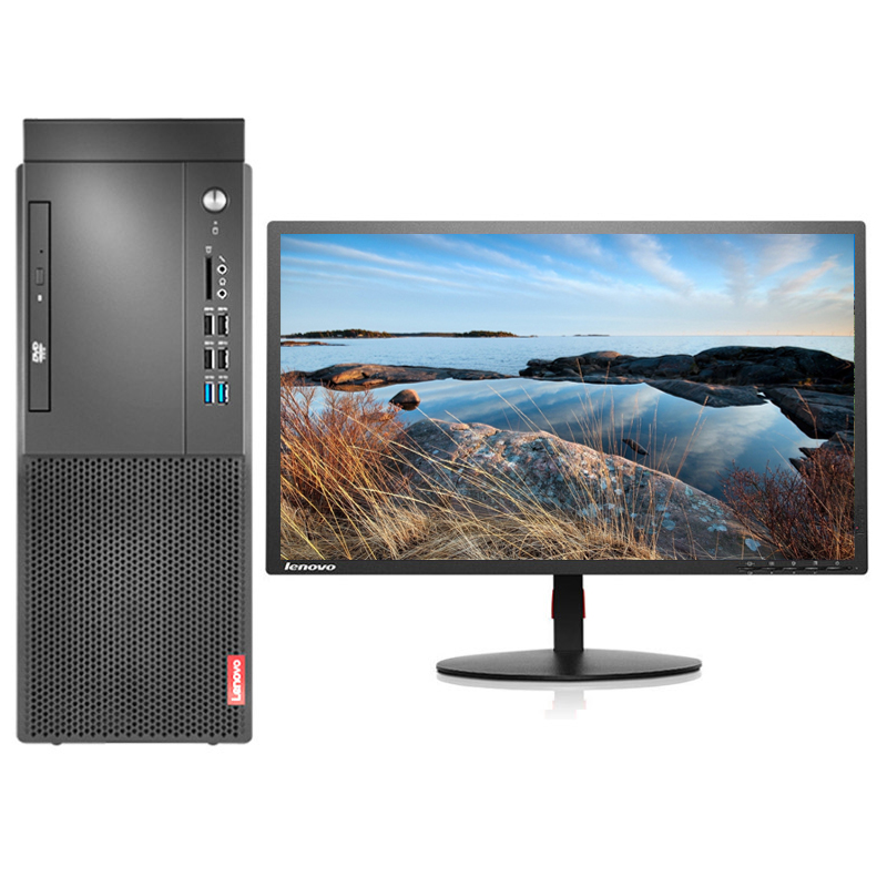 联想/Lenovo 启天M445-B009+ThinkVision TE22-14（21.45英寸）台式计算机