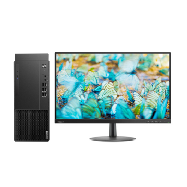 联想/LENOVO 启天M437-A649+ThinkVision T24A-10（23.8英寸） 主机+显示器 台式计算机