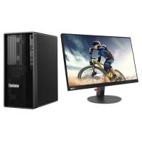 联想/Lenovo ThinkStation K-C2 i7-12700 /16G/RX550 4G+ThinkVision T24A-10 （23.8英寸） 台式计算机